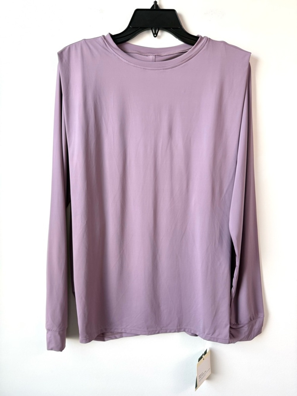 Halara Shoulder Pleat Long Sleeve Top Lavender Purple M‎ Yoga Activewear
